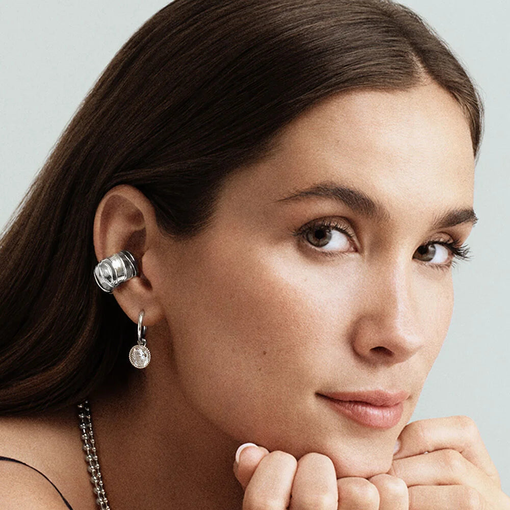 Criollas EAR3BE Cristal / Plateado