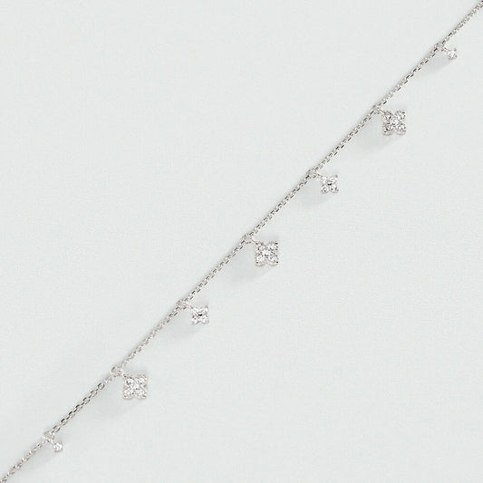 Pulsera de cadena BELOVED Cristal / Plateado