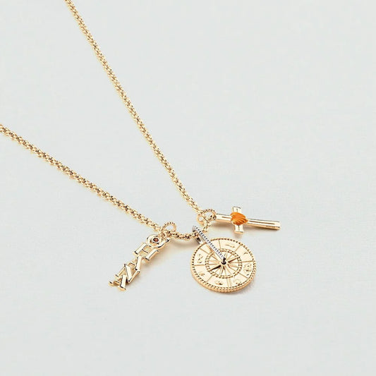 Collar midi cordón -dorado