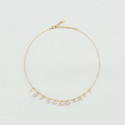 Collar corto CANDY Cristal / Dorado