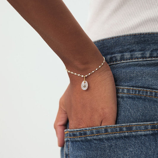 Colgante TALISMANS Blanco Piedra de Luna