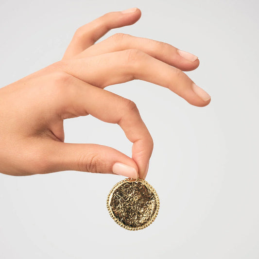 Colgante TALISMANS Textura Dorado