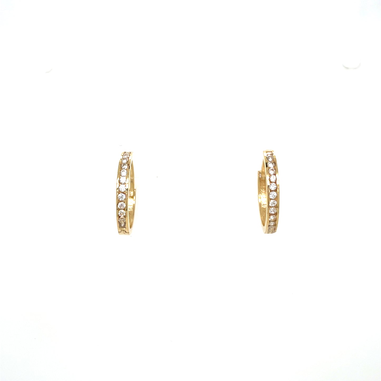 Aros oro circonitas 14mm
