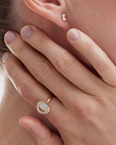 Anillo ajustable luna Mum's Break nácar