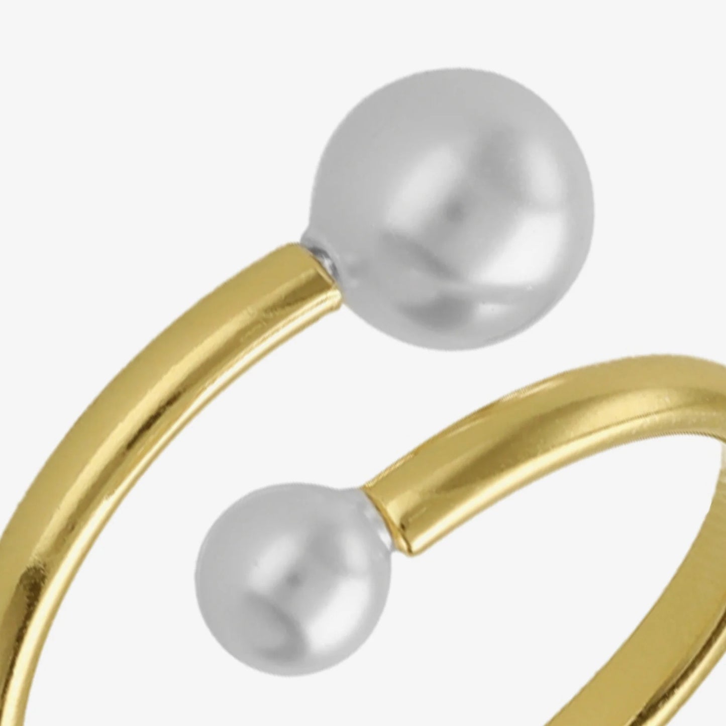 V.C. Anillo ajustable perla de mother