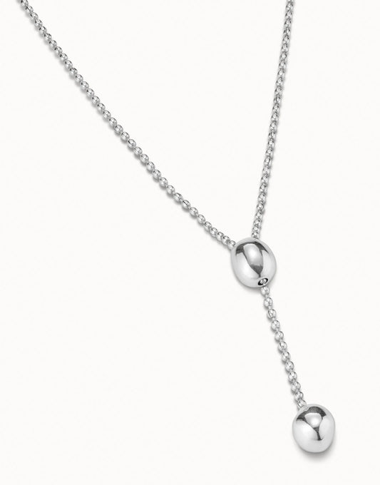 Unode50 Collar largo bañado en plata de ley
