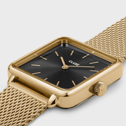 La Tétragone Watch Mesh, Black, Gold Colour