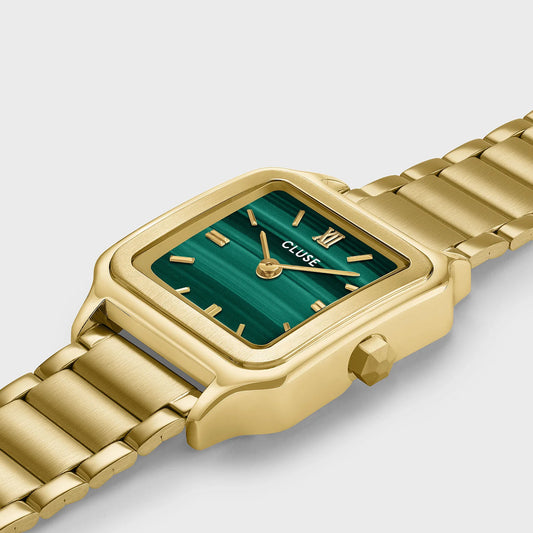 Gracieuse Petite Watch Steel, Green, Gold Colour