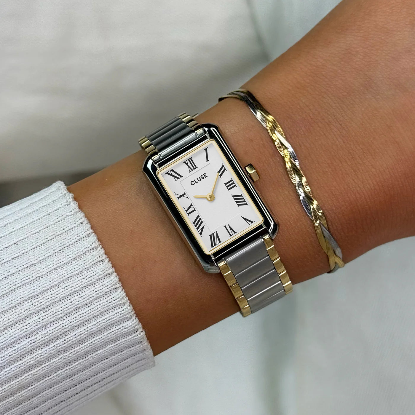 Belisenna Watch Steel, White, Two-tone