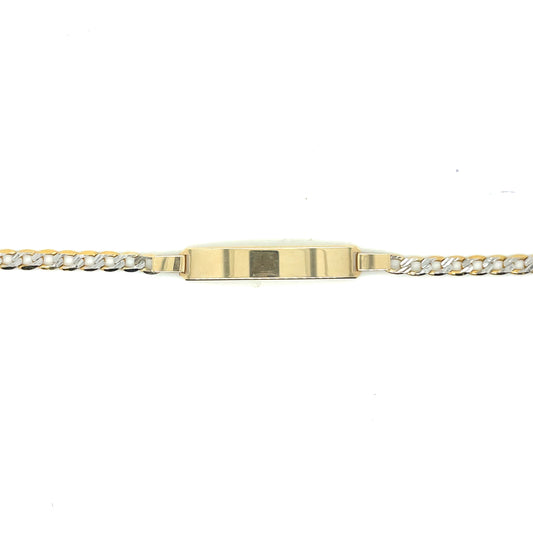 Pulsera comunión placa bicolor