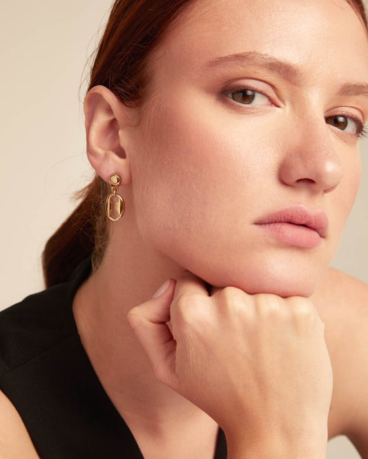 Unode50 Pendientes dorado Merci