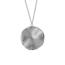 V.C. Collar círculo satinado plata