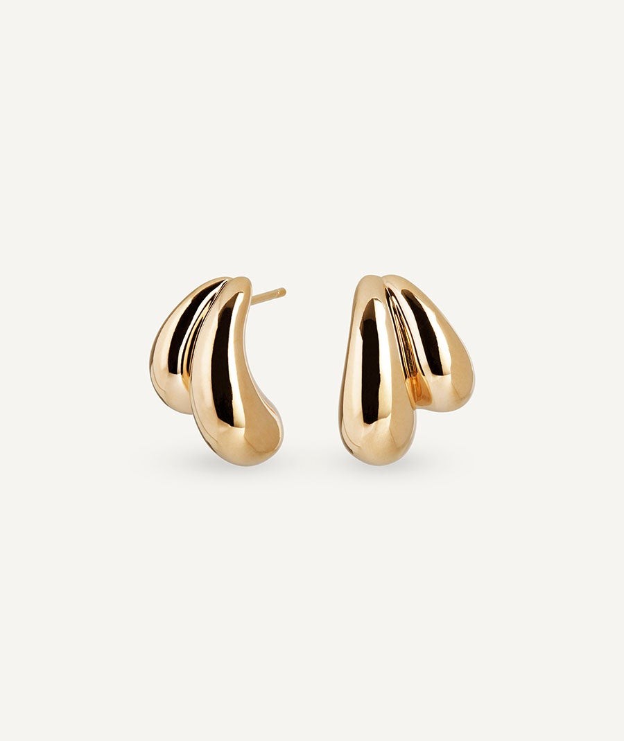 VIDAL&VIDAL - Pendientes Big Drop dorado