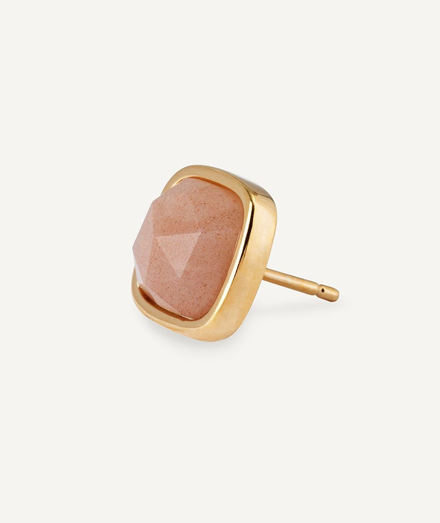 VIDAL&VIDAL - Pendientes Kalahari con piedra Luna Salmon
