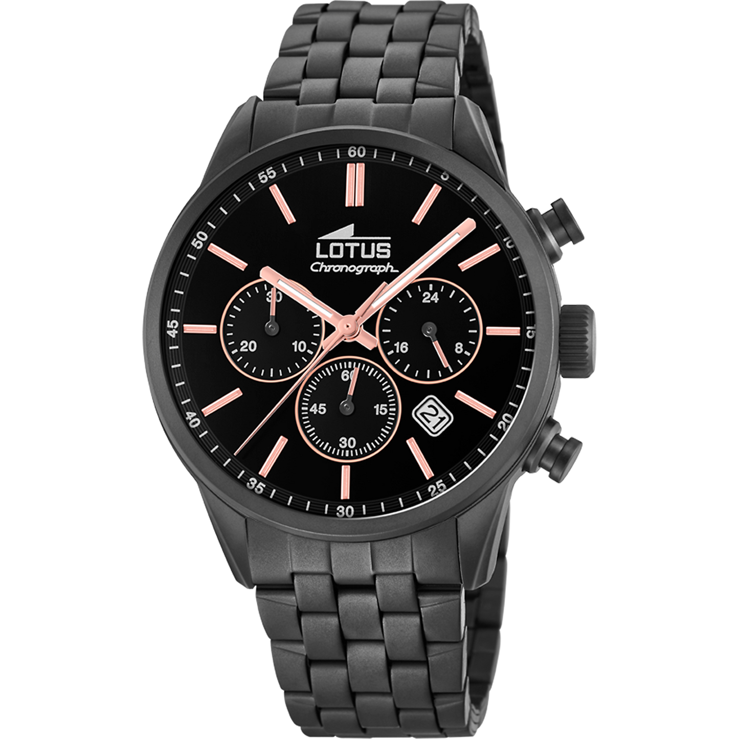 RELOJ DE HOMBRE CHRONO CON ESFERA NEGRA