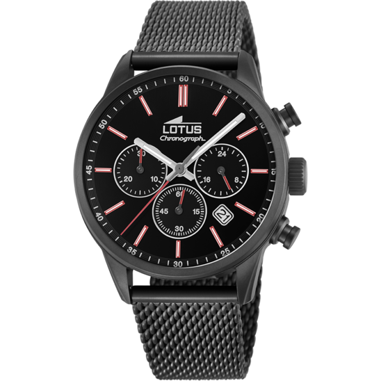 RELOJ DE HOMBRE CHRONO CON ESFERA NEGRA