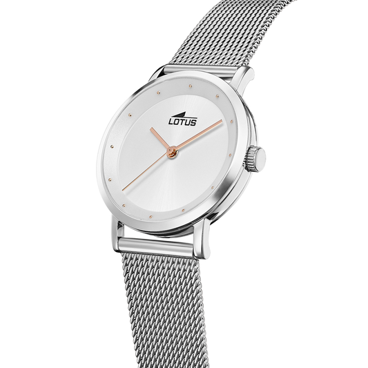 RELOJ DE MUJER TRENDY CON ESFERA PLATEADA