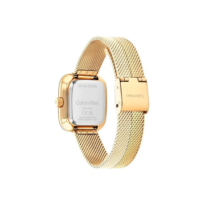 Reloj Calvin Klein Acero Dorado Rectangular