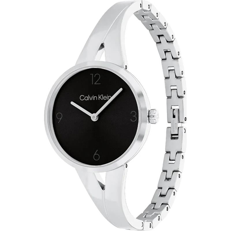 Reloj Calvin Klein Joyful Plateado y Negro Analógico Mujer