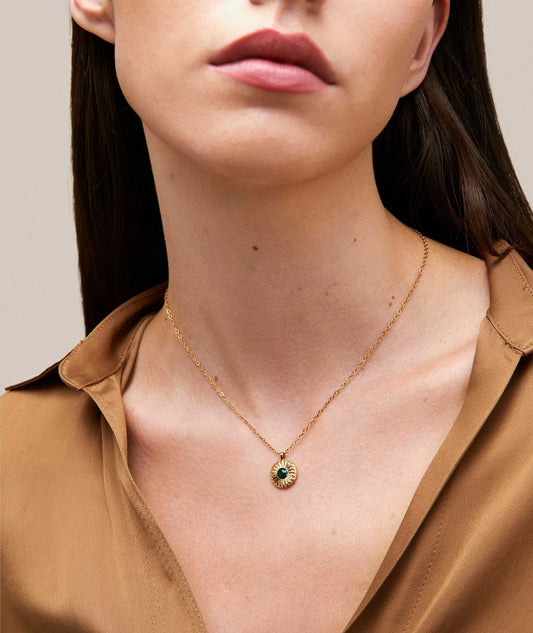 Colgante circular verde