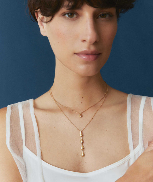 Colgante Mini Drop Gota chapado en oro