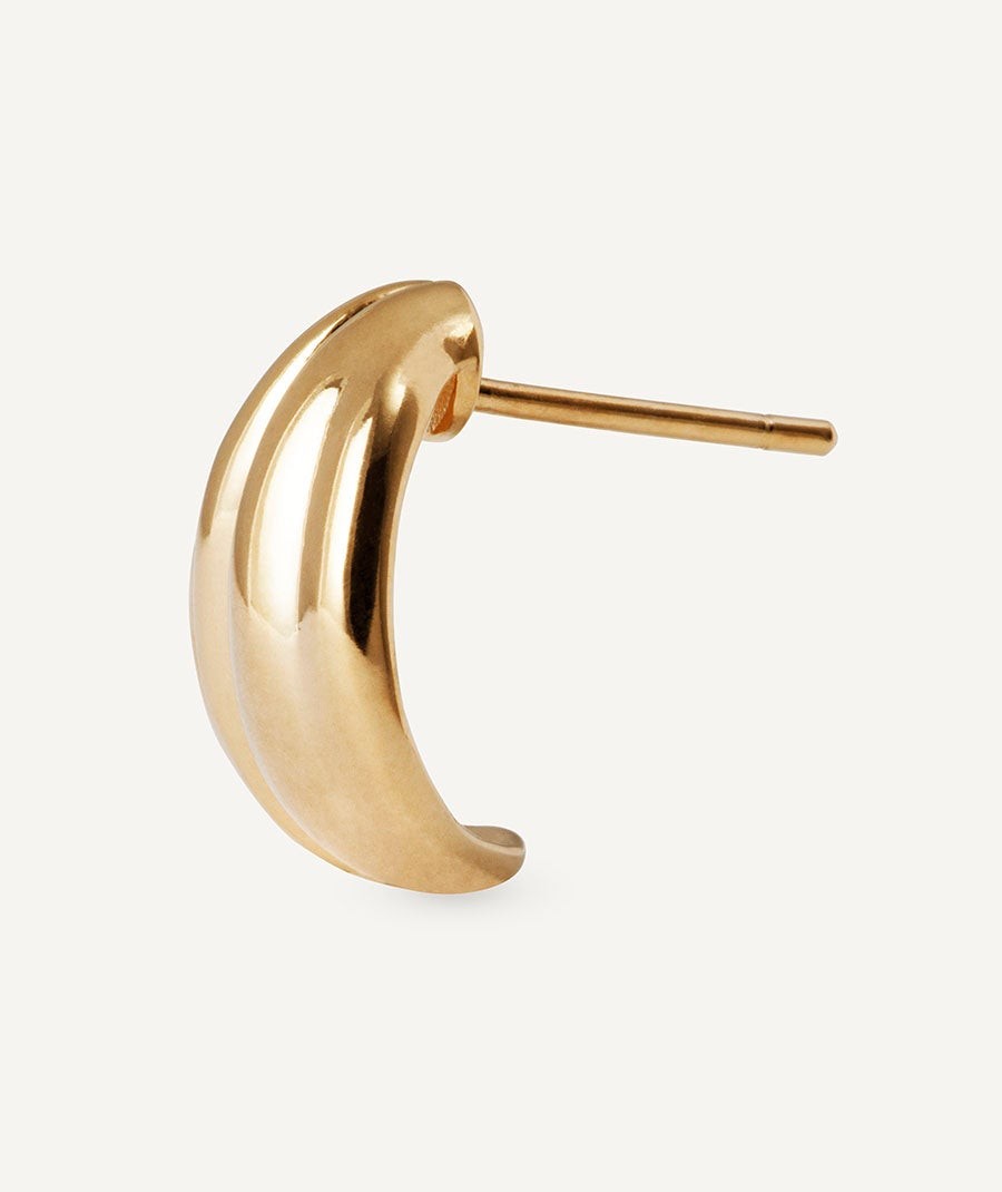 VIDAL&VIDAL - Pendientes Curva chapado en oro