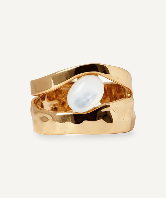 Anillo reflexe con madreperla