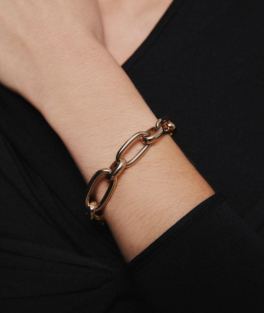 VIDAL&VIDAL - Pulsera Hexette Chapado en oro