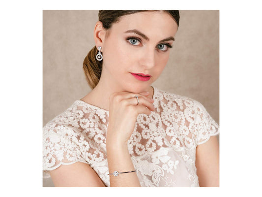 Pulsera Novia Boda en plata