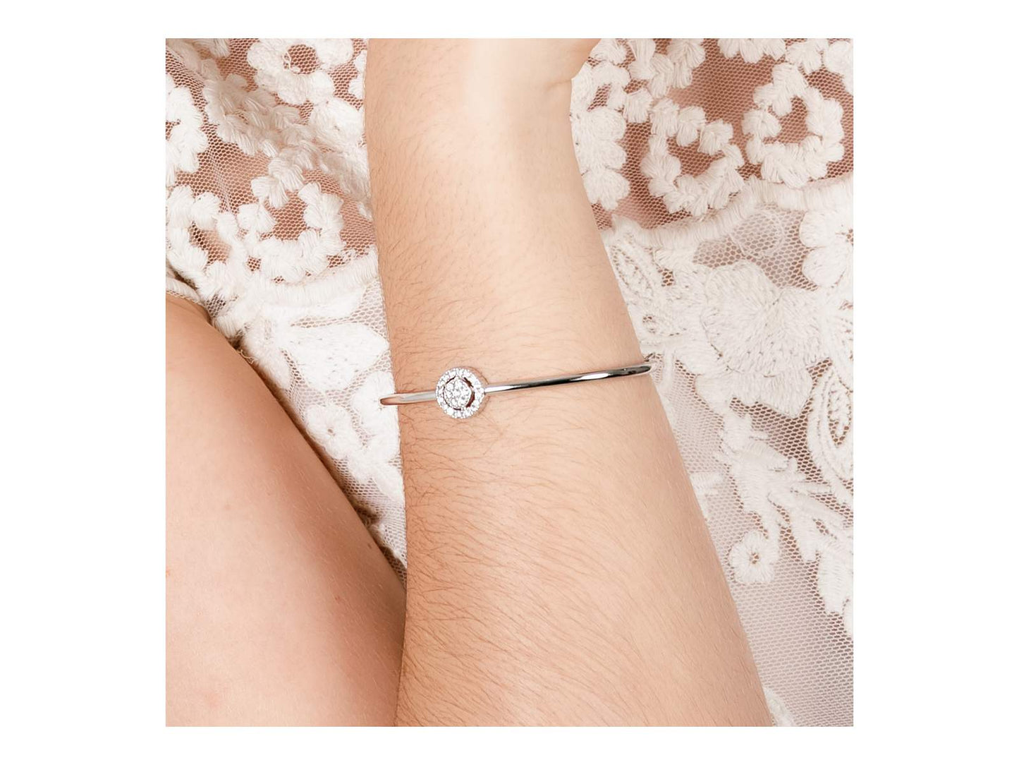 Pulsera Novia Boda en plata