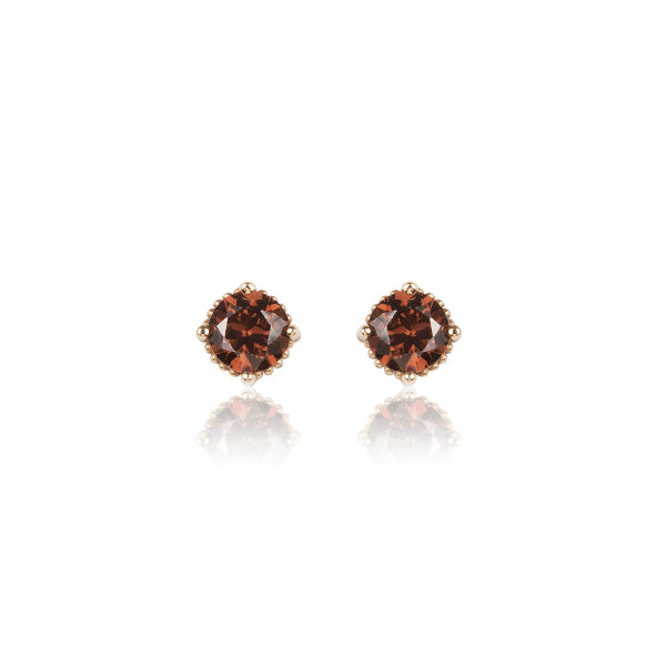 Sunfield Pendientes Paris piedra marron