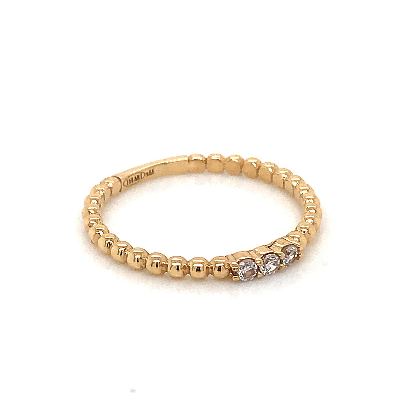 Sortija circonitas oro amarillo