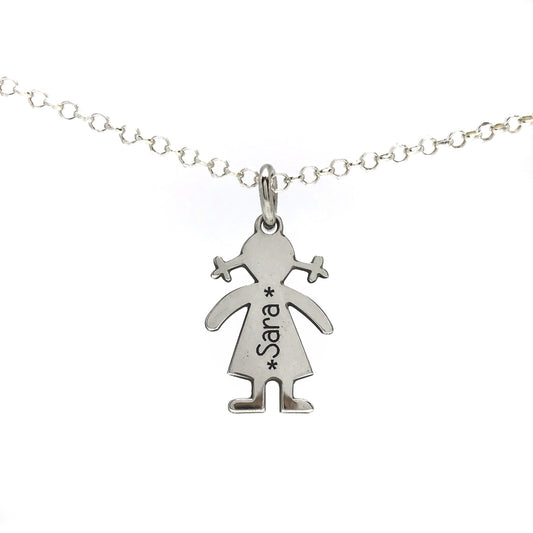 Colgante niño plata