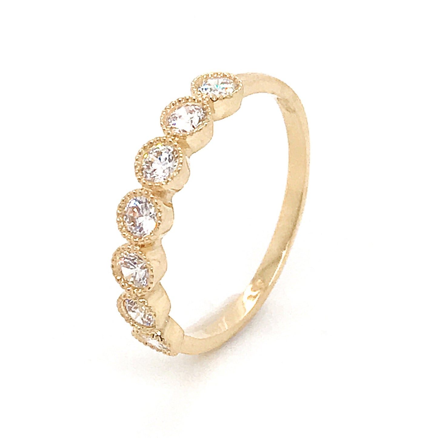 Sortija circonitas oro amarillo
