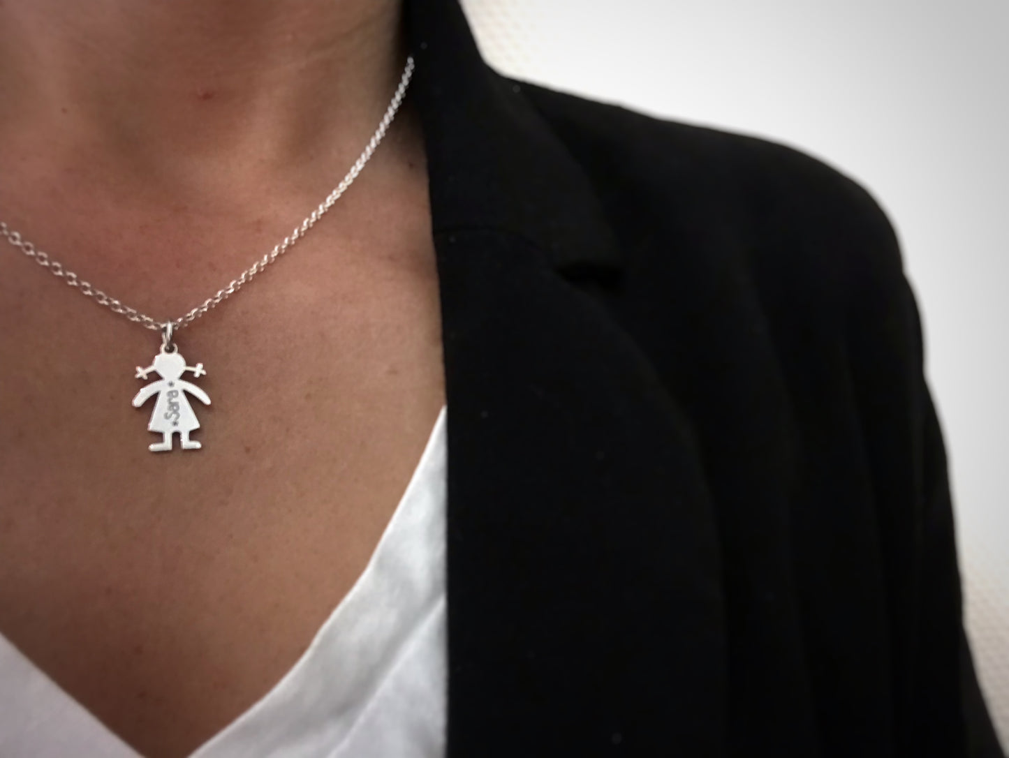 Colgante niño plata