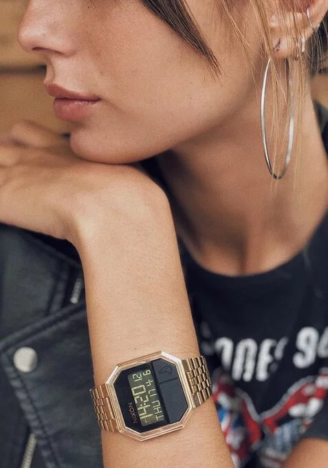 Nixon Reloj Re-Run All Rose Gold