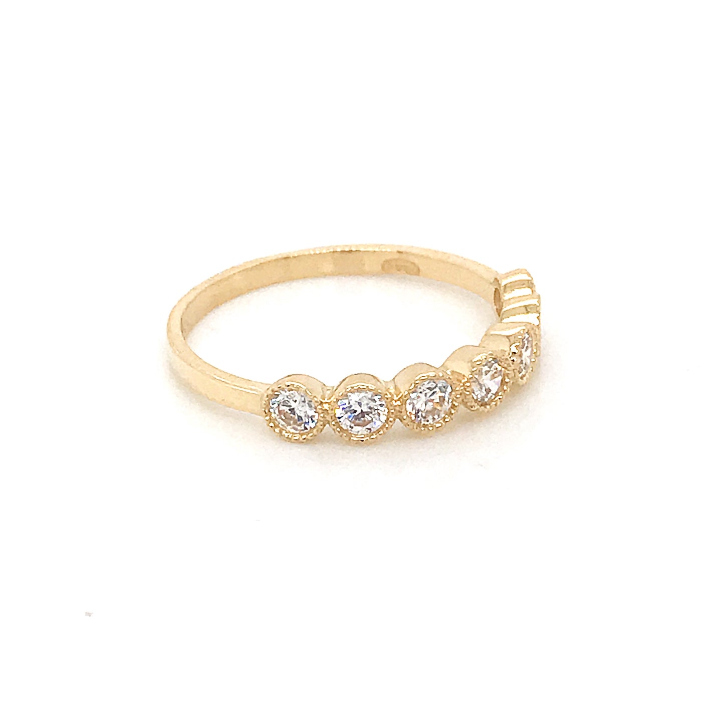 Sortija circonitas oro amarillo