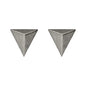 Pendientes botón triángulo Good Morning en Plata