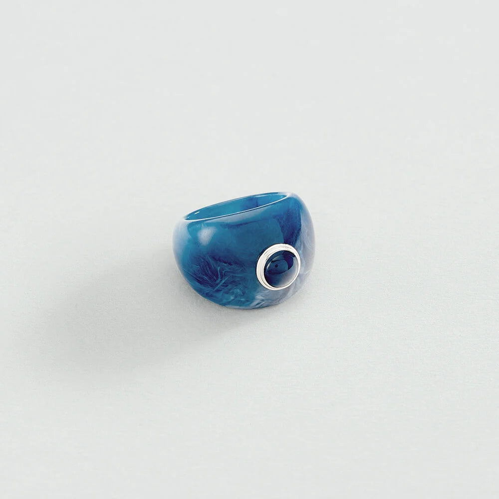 Anillo ancho BE Azul