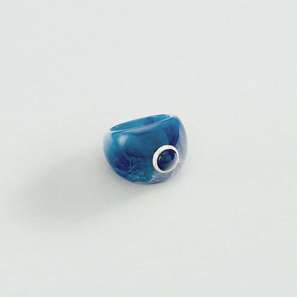 Anillo ancho BE Azul