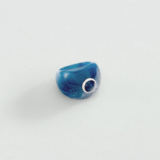 Anillo ancho BE Azul