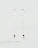 Pendientes largos CALMA Plateado