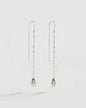 Pendientes largos CALMA Plateado