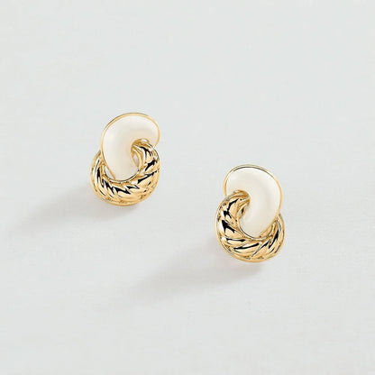 Pendientes Largos N.13 (Marfil/Dorado)