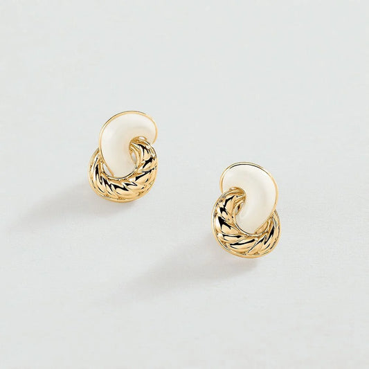 Pendientes Largos N.13 (Marfil/Dorado)
