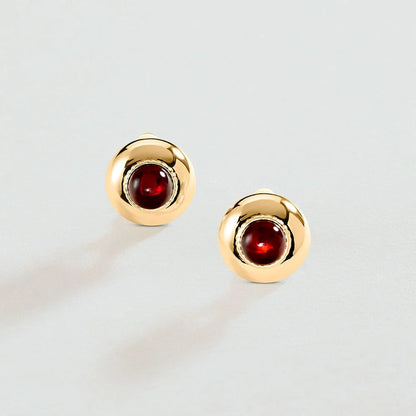 Pendientes de clip n.13 (Rojo/oro)