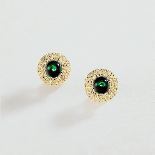 Pendientes Clip n.13 (verde/dorado)