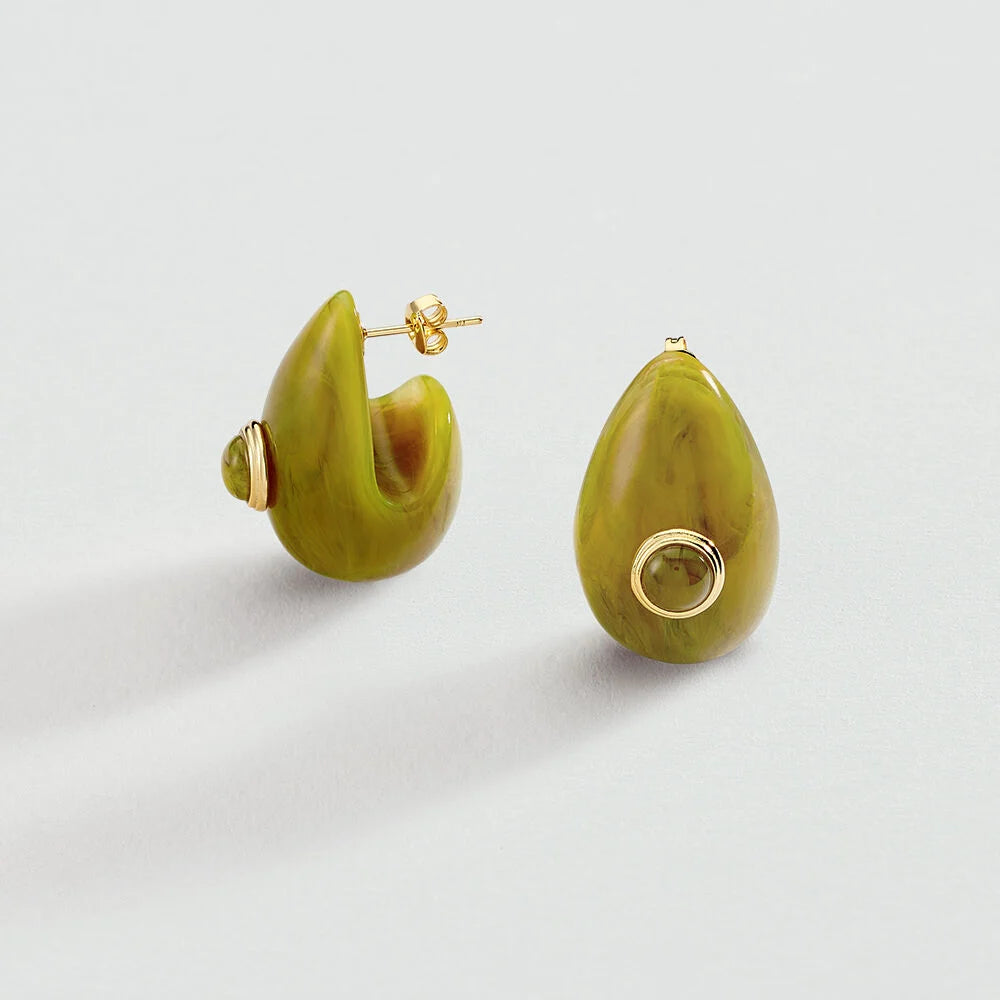 Pendientes largos EAR2BE Caqui