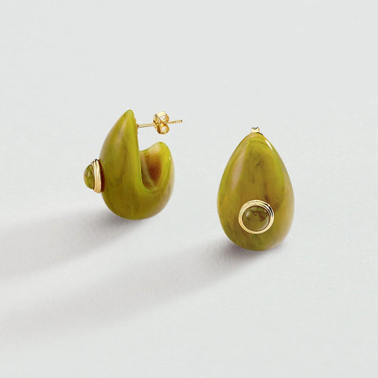 Pendientes largos EAR2BE Caqui