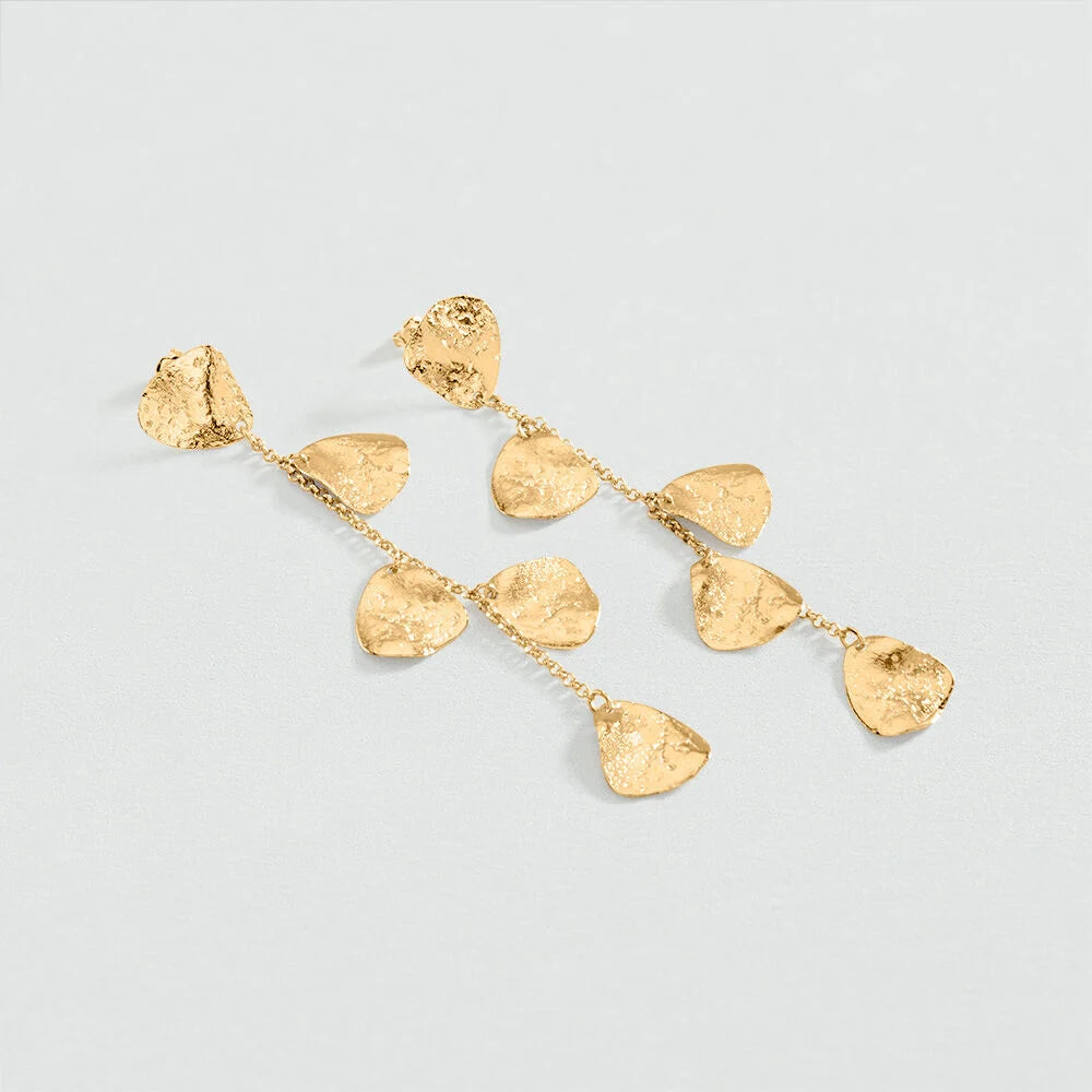 Pendientes largos CALMA Dorado